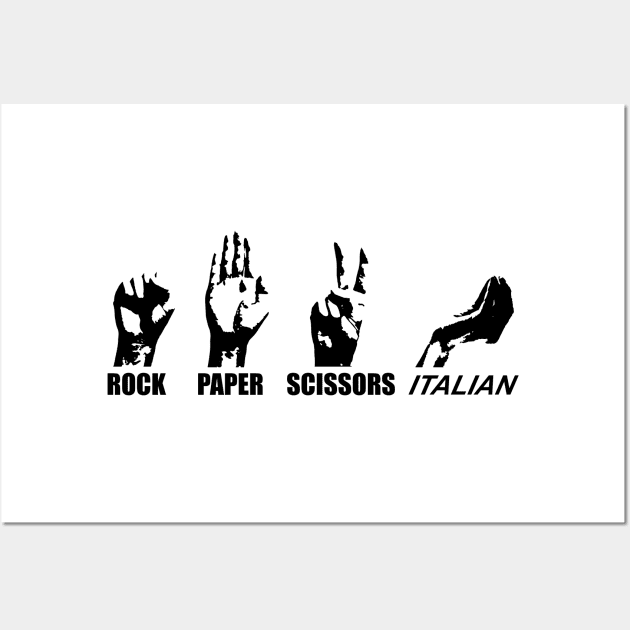 Rock Paper Scissors Italian 5 Wall Art by giovanniiiii